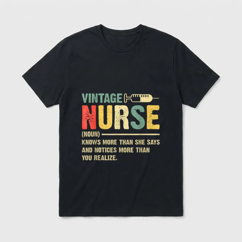 Nurse Definition Hospital Medical Registered SOMMAS T-Shirt – Classic T-Shirt in Black