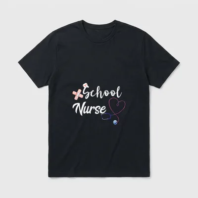 School Nurse Back to Nursing Nursing T-Shirt – Classic T-Shirt in Black