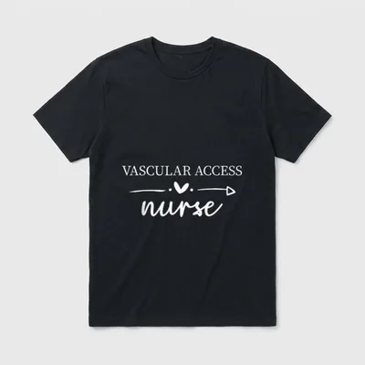 Vascular Access Team Nursing RN Nurse T-Shirt – Classic T-Shirt in Black