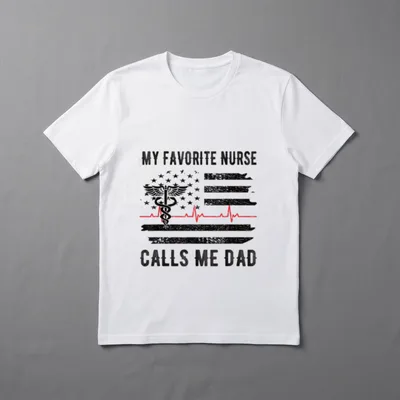 My Favorite Nurse Calls Me Registered T-Shirt – Classic T-Shirt in Black
