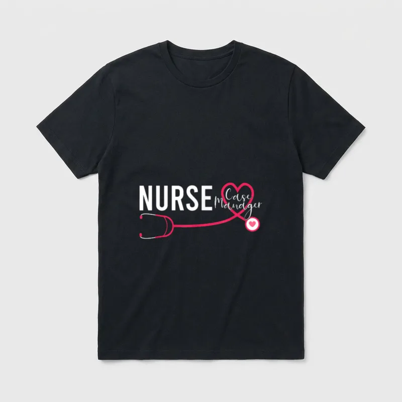 Nurse Case Manager RN Nursing Management T-Shirt – Classic T-Shirt in Black