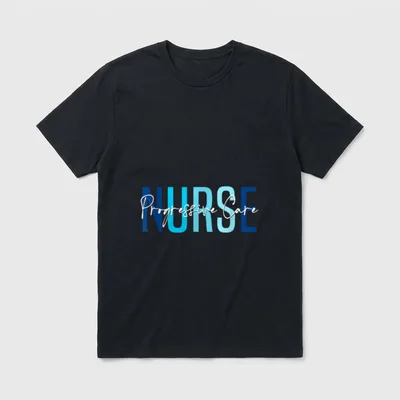 Vintage Progressive Care Nurse Unit Stethoscope T-Shirt – Classic T-Shirt in Black