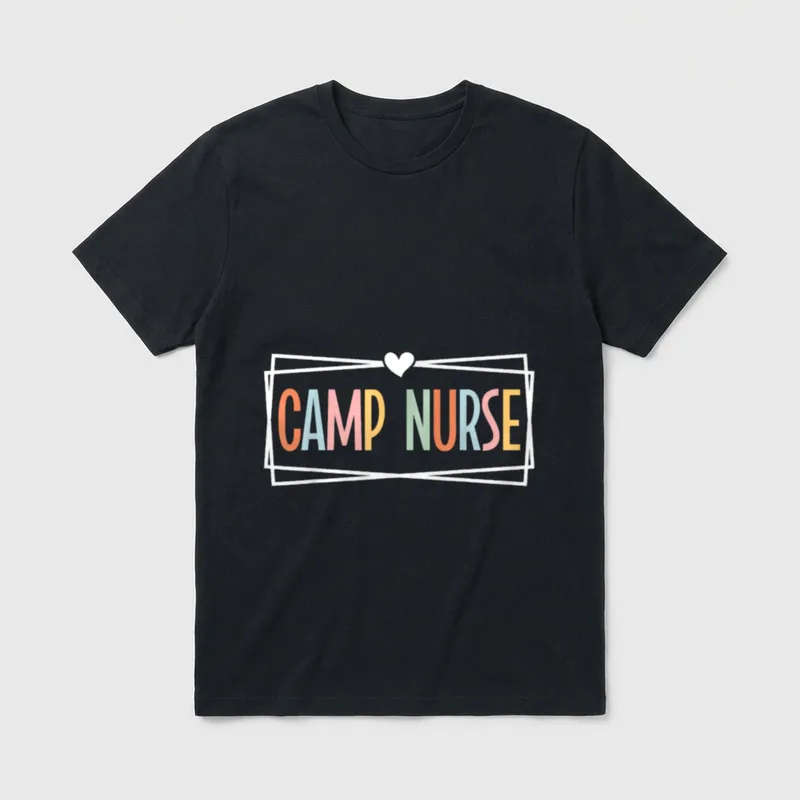 Camp Nurse Appreciation Nursing T-Shirt – Classic T-Shirt in Black