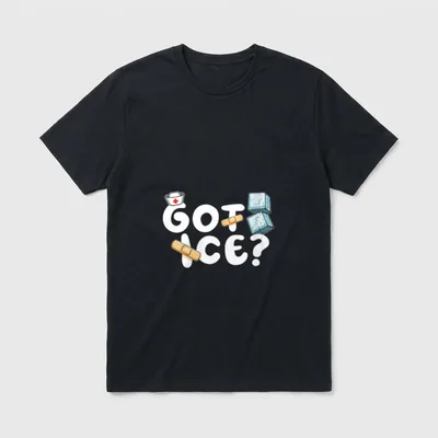 Got Ice School Nurse Nursing Saying T-Shirt – Classic T-Shirt in Black