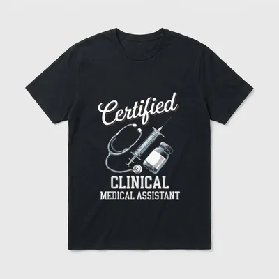 Certified Clinical Medical Assistant T-Shirt – Classic T-Shirt in Black