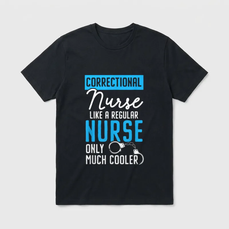 Correctional Nurse Medical Worker Prison T-Shirt – Classic T-Shirt in Black