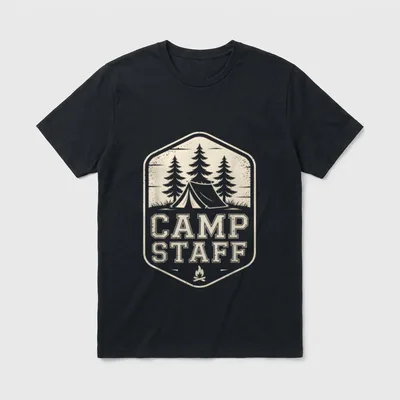 Summer Camping Director Squad Host Nurse T-Shirt – Classic T-Shirt in Black