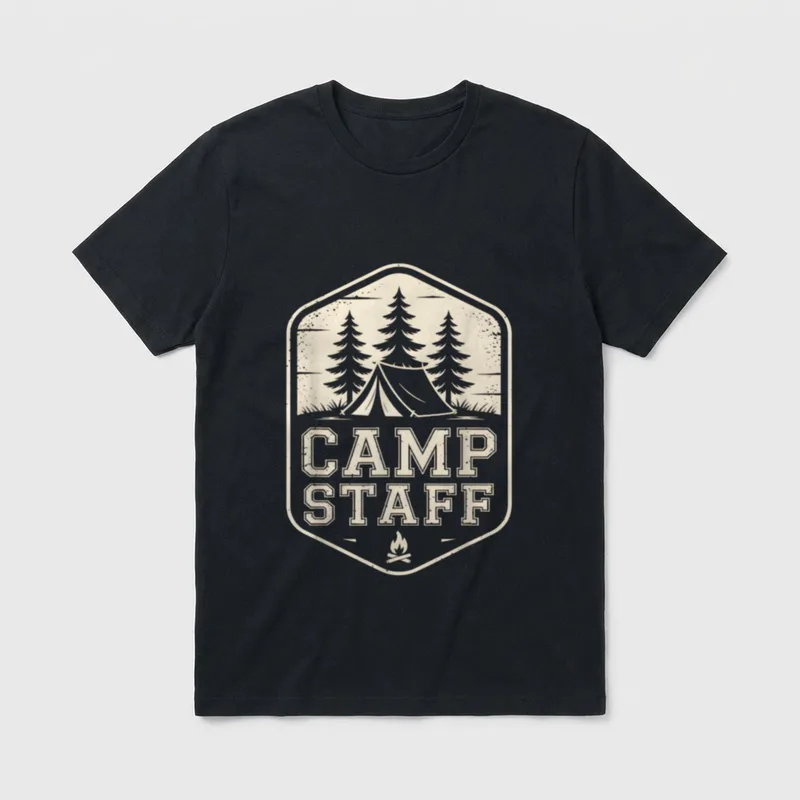 Summer Camping Director Squad Host Nurse T-Shirt – Classic T-Shirt in Black