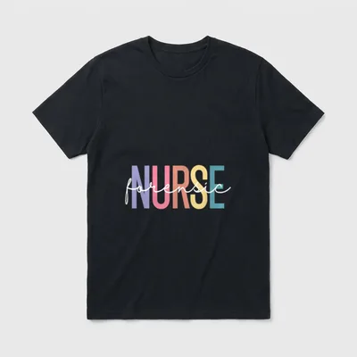 Cute Forensic Nurse SANE Correctional Nursing T-Shirt – Classic T-Shirt in Black