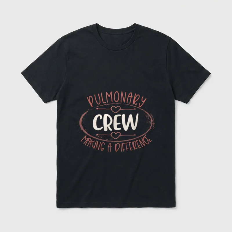 Crew Making a Difference Pulmonologist Nurse T-Shirt – Classic T-Shirt in Black