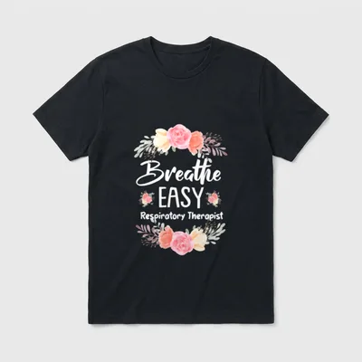 RT Nurse Therapy Respiratory Therapist T-Shirt – Classic T-Shirt in Black
