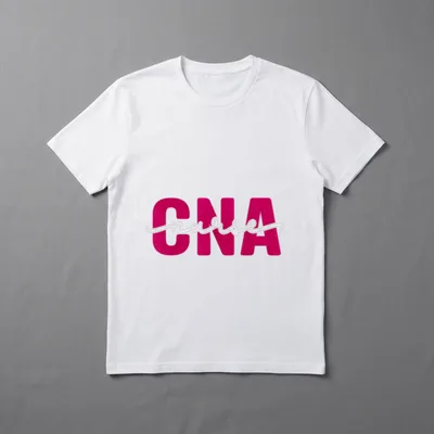 Nursing Nurse Lover Pride T-Shirt – Pink CNA letters with white script nurse overlay – Classic T-Shirt in Black