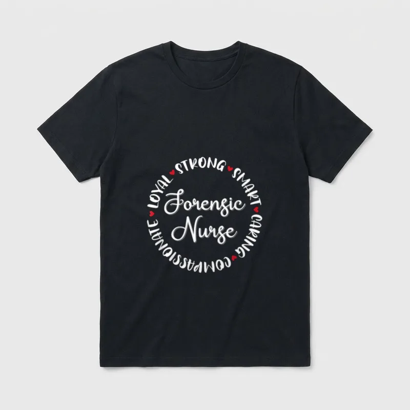Forensic Nurse Nurses Nursing Graduation Medical T-Shirt – Classic T-Shirt in Black