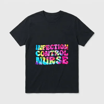 ICN Nurse Infection Control Tie Dye T-Shirt – Classic T-Shirt in Black
