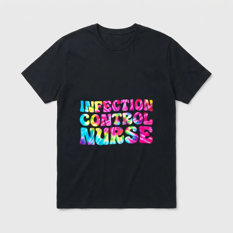 ICN Nurse Infection Control Tie Dye T-Shirt – Classic T-Shirt in Black