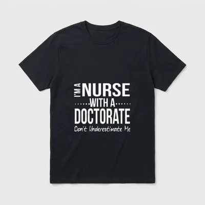 Nurse Doctorate Nursing Student Graduation DNP T-Shirt – Classic T-Shirt in Black