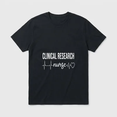 RN Clinical Research Nurse Practitioner Nursing T-Shirt – Classic T-Shirt in Black