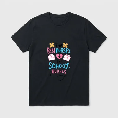 School Nurse Medical Nursing Love T-Shirt – Classic T-Shirt in Black