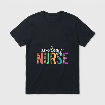 Urology Nurse Leopard Nursing T-Shirt – Classic T-Shirt in Black