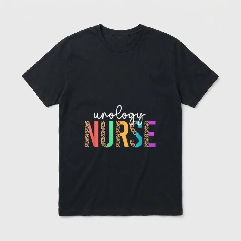 Urology Nurse Leopard Nursing T-Shirt – Classic T-Shirt in Black