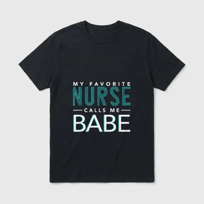 My Favorite Nurse Calls Me Couple T-Shirt – Classic T-Shirt in Black
