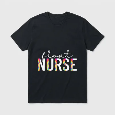 Float Nurse Nursing Tie Dye Pool T-Shirt – Classic T-Shirt in Black