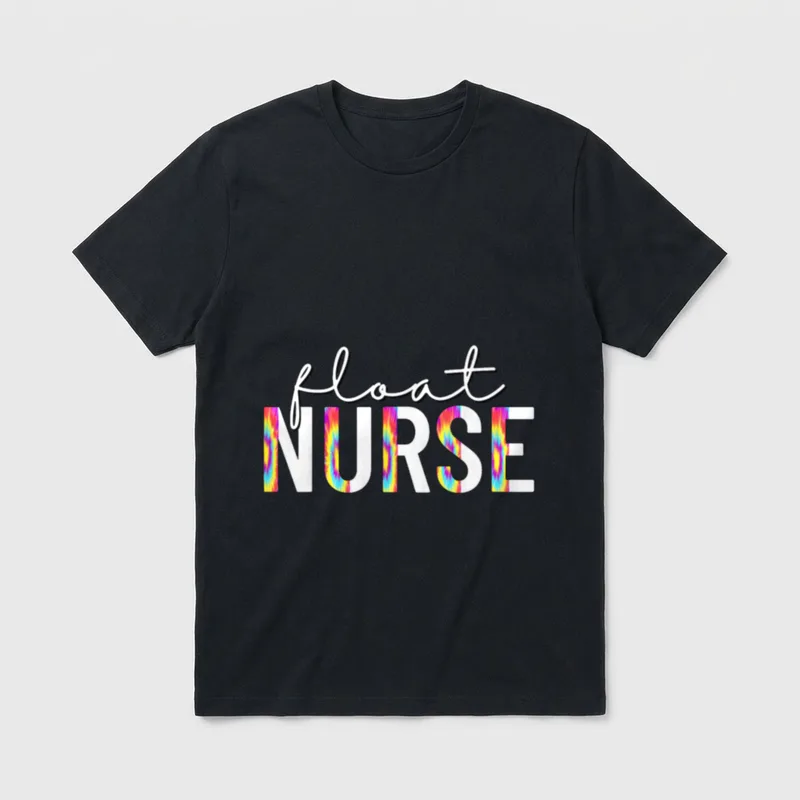 Float Nurse Nursing Tie Dye Pool T-Shirt – Classic T-Shirt in Black
