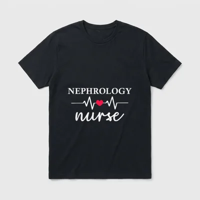 Nephrology Nurse Nurse Print for Nursing T-Shirt – Classic T-Shirt in Black