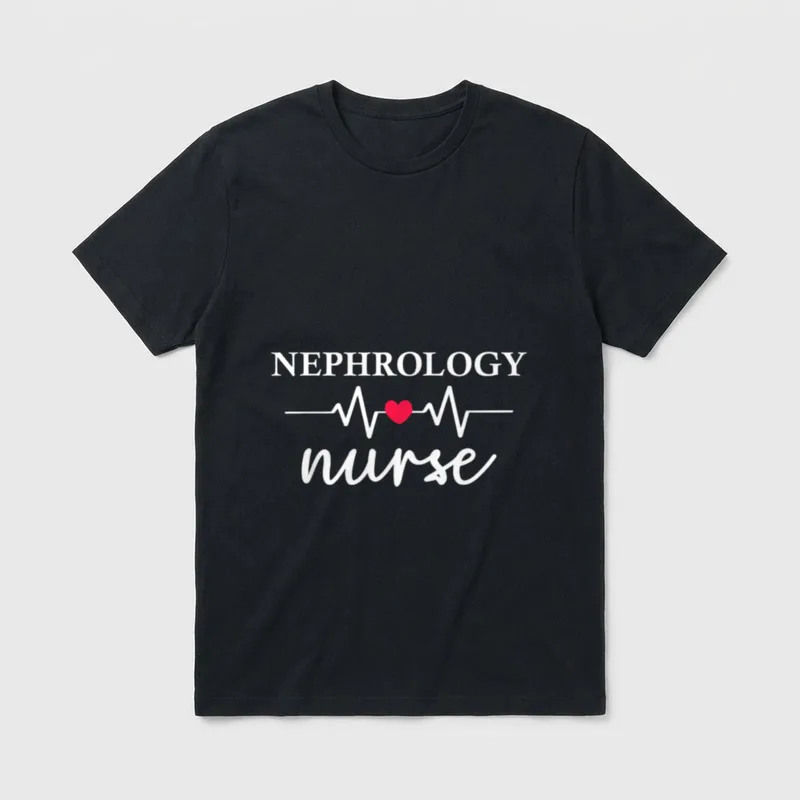 Nephrology Nurse Nurse Print for Nursing T-Shirt – Classic T-Shirt in Black