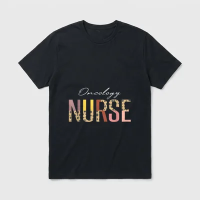 Oncology Nurse Hospital Staff and Nursing T-Shirt – Classic T-Shirt in Black