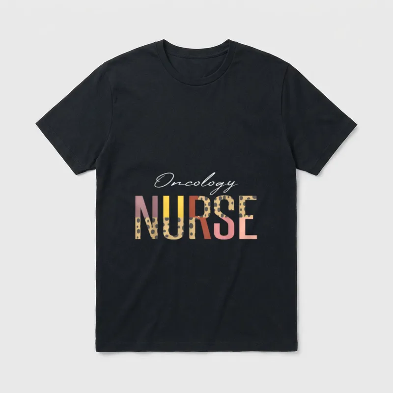 Oncology Nurse Hospital Staff and Nursing T-Shirt – Classic T-Shirt in Black