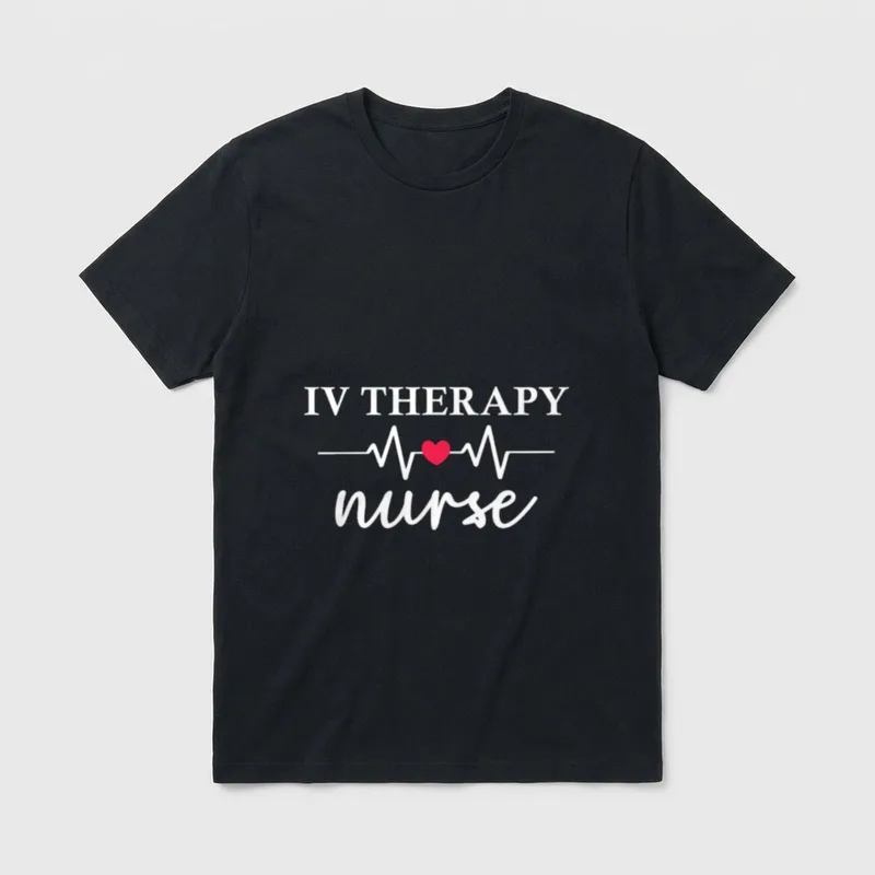 Iv Therapy Nurse Nurse Print T-Shirt – Classic T-Shirt in Black