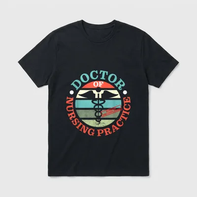 Doctor of Nurse in Practice T-Shirt – DOCTOR OF NURSING PRACTICE MISSION ACCOMPLISHED – Classic T-Shirt in Black