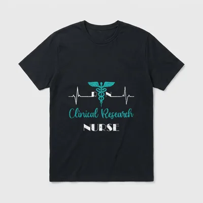 RN Clinical Research Nurse Practitioner Graduation T-Shirt – Classic T-Shirt in Black