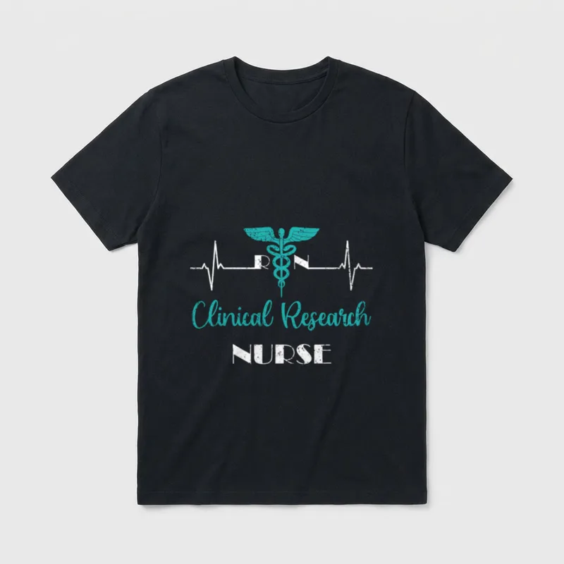 RN Clinical Research Nurse Practitioner Graduation T-Shirt – Classic T-Shirt in Black