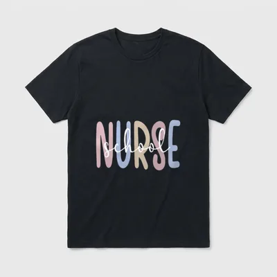 School Nurse Registered Nursing T-Shirt – Classic T-Shirt in Black