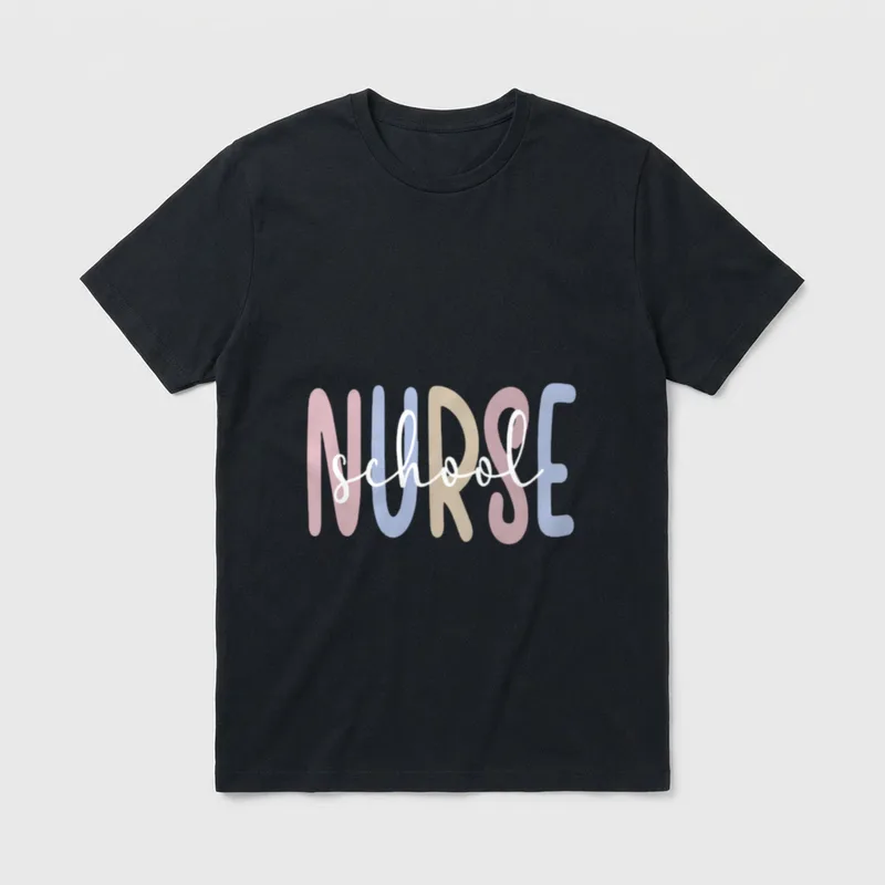 School Nurse Registered Nursing T-Shirt – Classic T-Shirt in Black