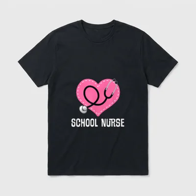 School Nurse Appreciation Nursing Job T-Shirt – Classic T-Shirt in Black