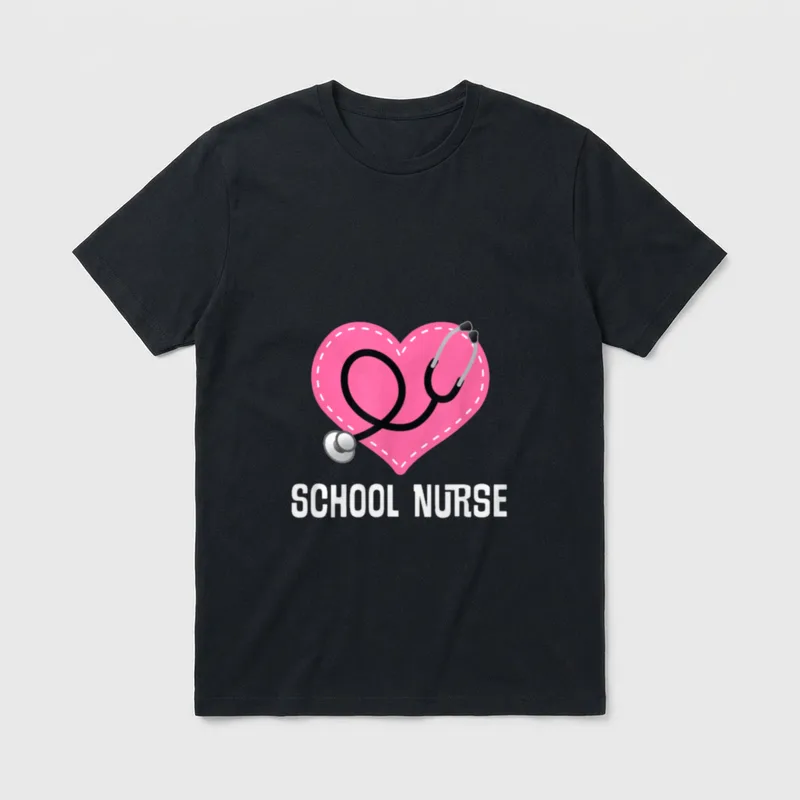 School Nurse Appreciation Nursing Job T-Shirt – Classic T-Shirt in Black