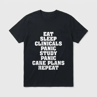 Funny Nursing Student Nurse Mom T-Shirt – Classic T-Shirt in Black