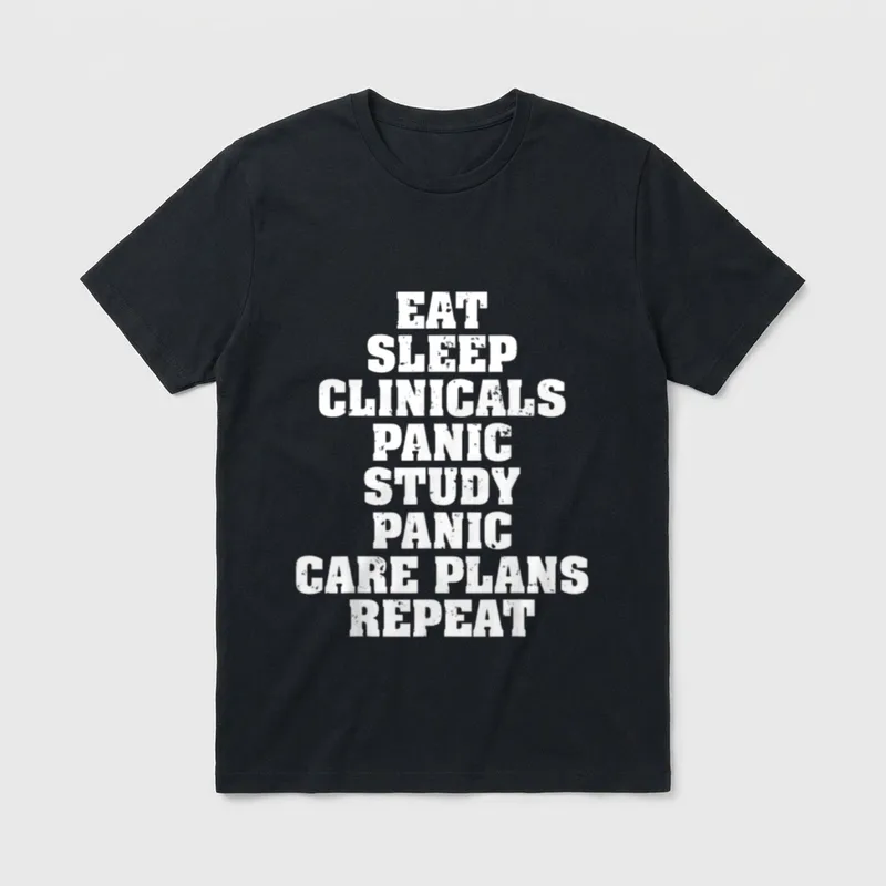Funny Nursing Student Nurse Mom T-Shirt – Classic T-Shirt in Black