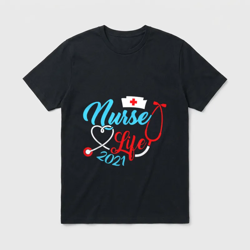 Cute RN Nursing Medical Healthcare T-Shirt – Classic T-Shirt in Black