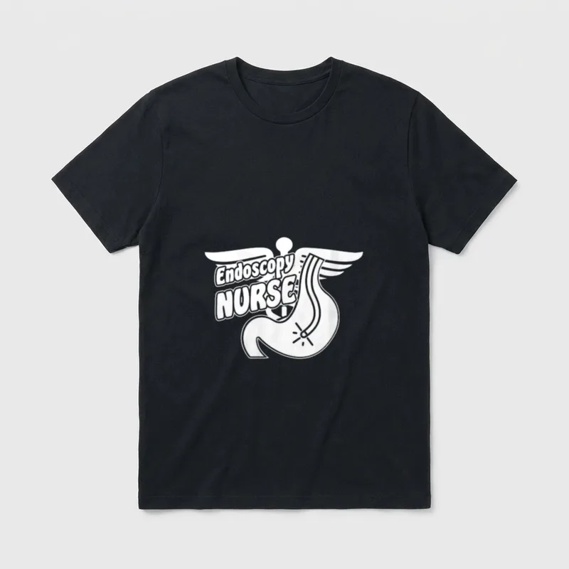 Endoscopy Nurse Nursing Department RN T-Shirt – Classic T-Shirt in Black
