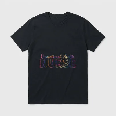 Tie Dye Cute Occupational Health Nurse T-Shirt – Classic T-Shirt in Black