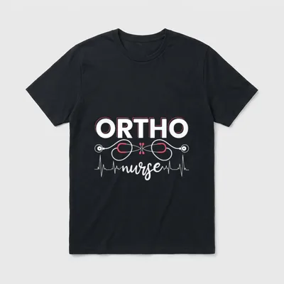 Ortho Nurse Registered RN Medical Orthopedic T-Shirt – Classic T-Shirt in Black