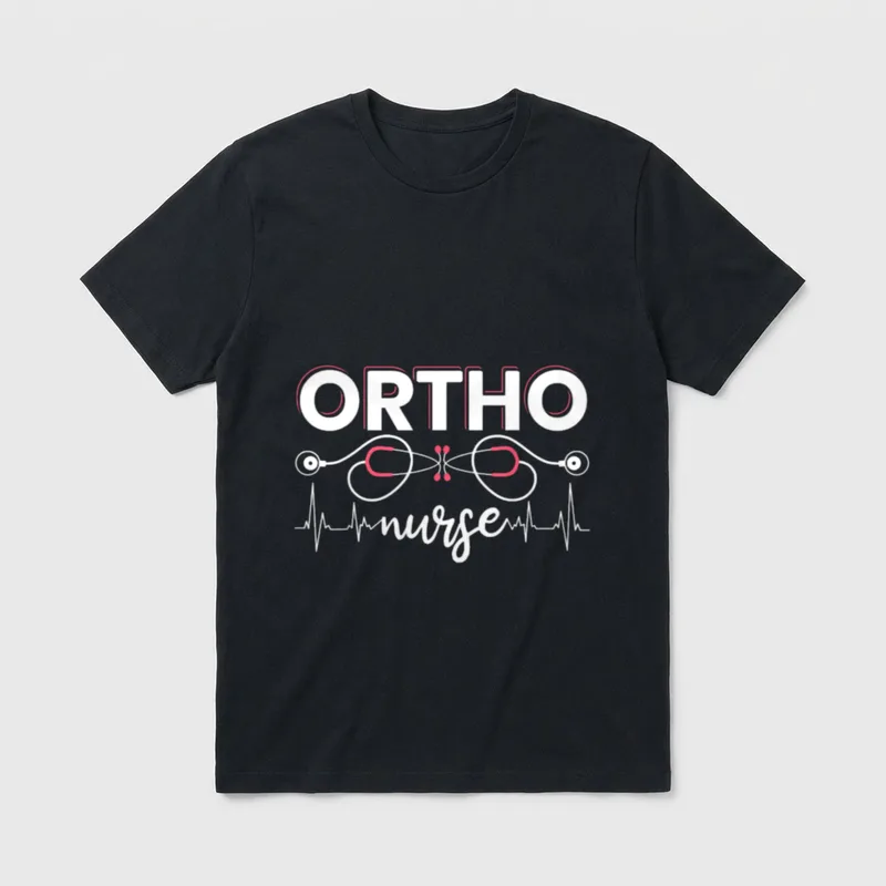 Ortho Nurse Registered RN Medical Orthopedic T-Shirt – Classic T-Shirt in Black
