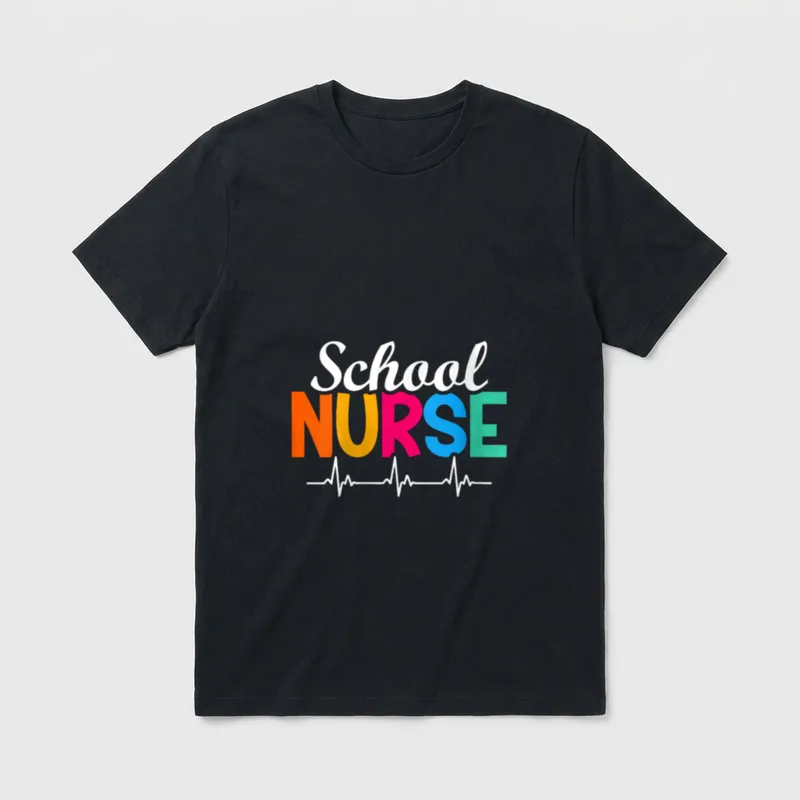 School Nurse Job Nursing Nurses Off T-Shirt – Classic T-Shirt in Black