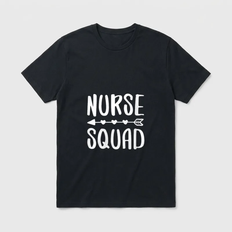 Nurse Squad Teacher Student Nursing Team T-Shirt – Classic T-Shirt in Black