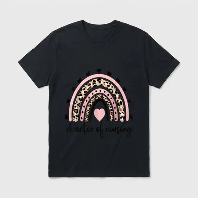 Director of Nursing Rainbow Nurse T-Shirt – Classic T-Shirt in Black