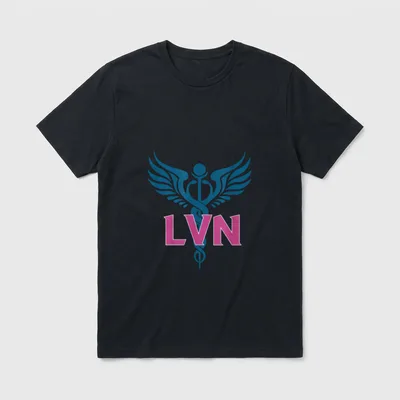 LVN Nurse Caduceus Serpents Nursing Symbol T-Shirt – Classic T-Shirt in Black